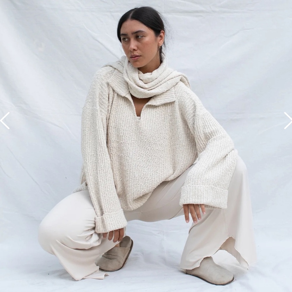Indigo Luna Winterfall Cloud Cream Sweater - Picture 6 of 9